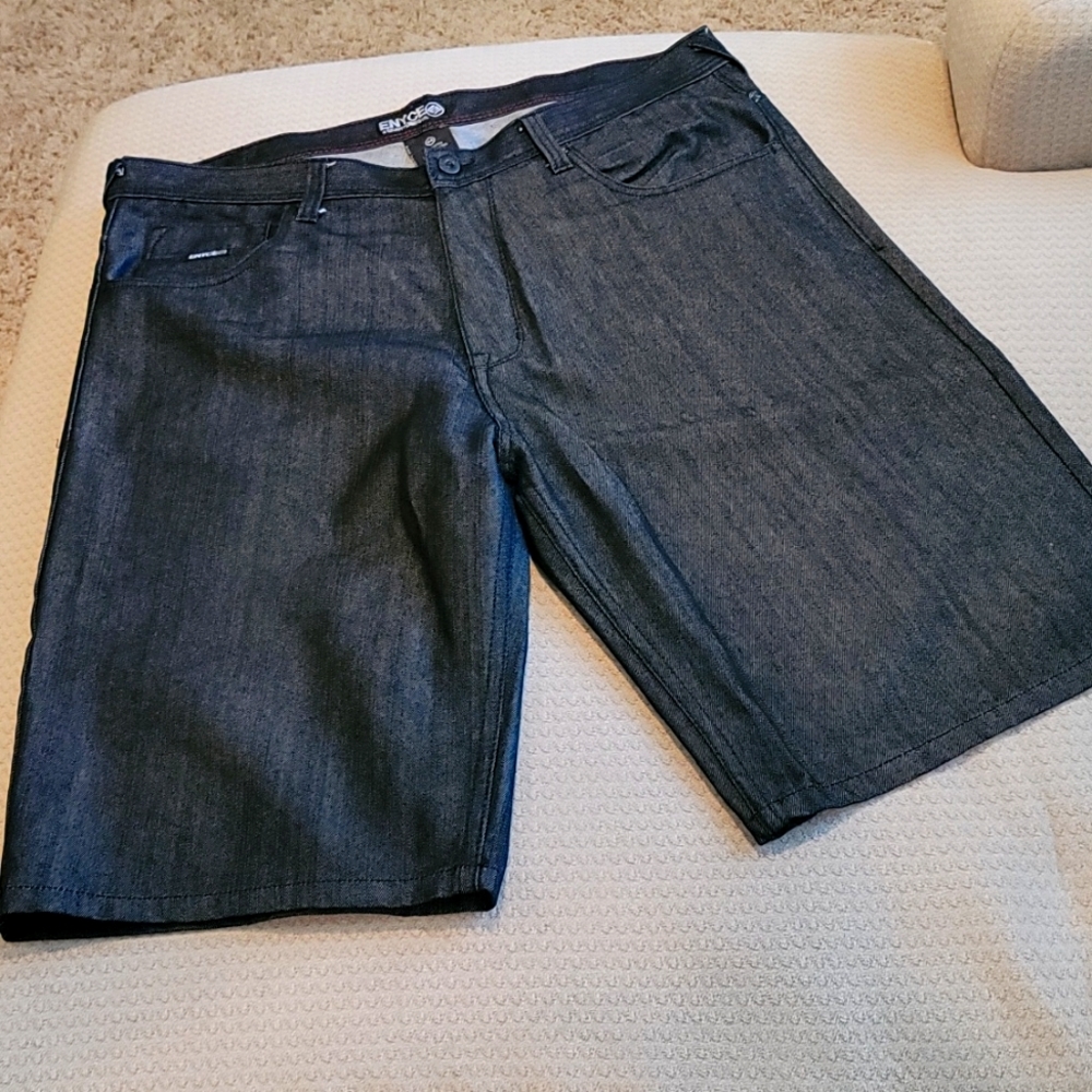 Big & Tall Enyce Dark Denim Shorts